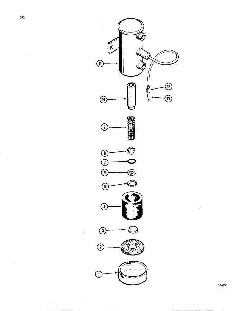 Схема запчастей Case W24B - (058) - L52634 FUEL PUMP (03) - FUEL SYSTEM