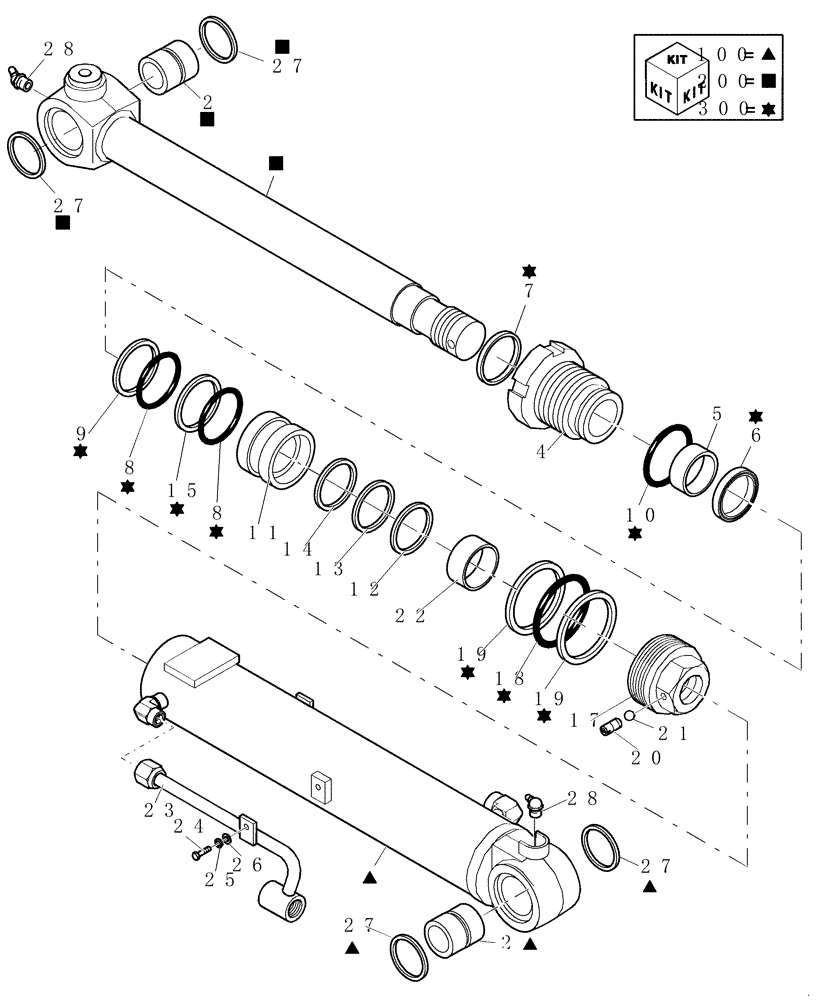 Схема запчастей Case CX20B - (2.010B[01A]) - BOOM CYLINDER - CANOPY (84) - BOOMS, DIPPERS & BUCKETS