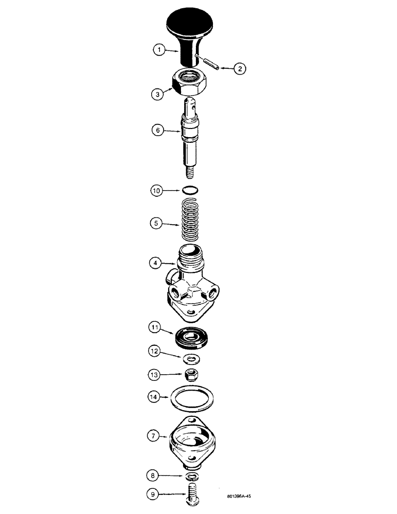 Схема запчастей Case W36 - (7-372) - L103834 PARKING BRAKE VALVE (07) - BRAKES