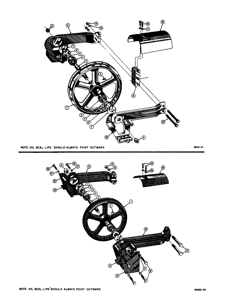 Схема запчастей Case 310C - (062) - IDLER WHEEL (3 ROLLER TRACK) (04) - UNDERCARRIAGE