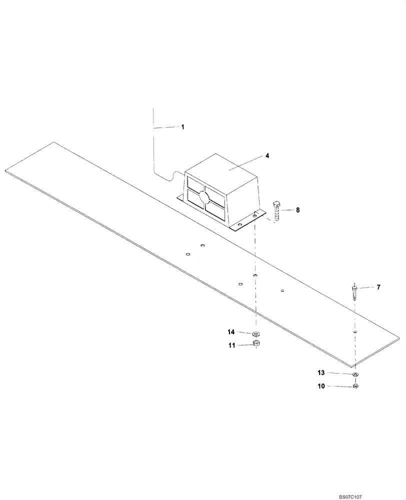 Схема запчастей Case SV216 - (04-005-00[01]) - ELECTRICAL - HORN (GROUP 415) (ND120306) (04) - ELECTRICAL SYSTEMS