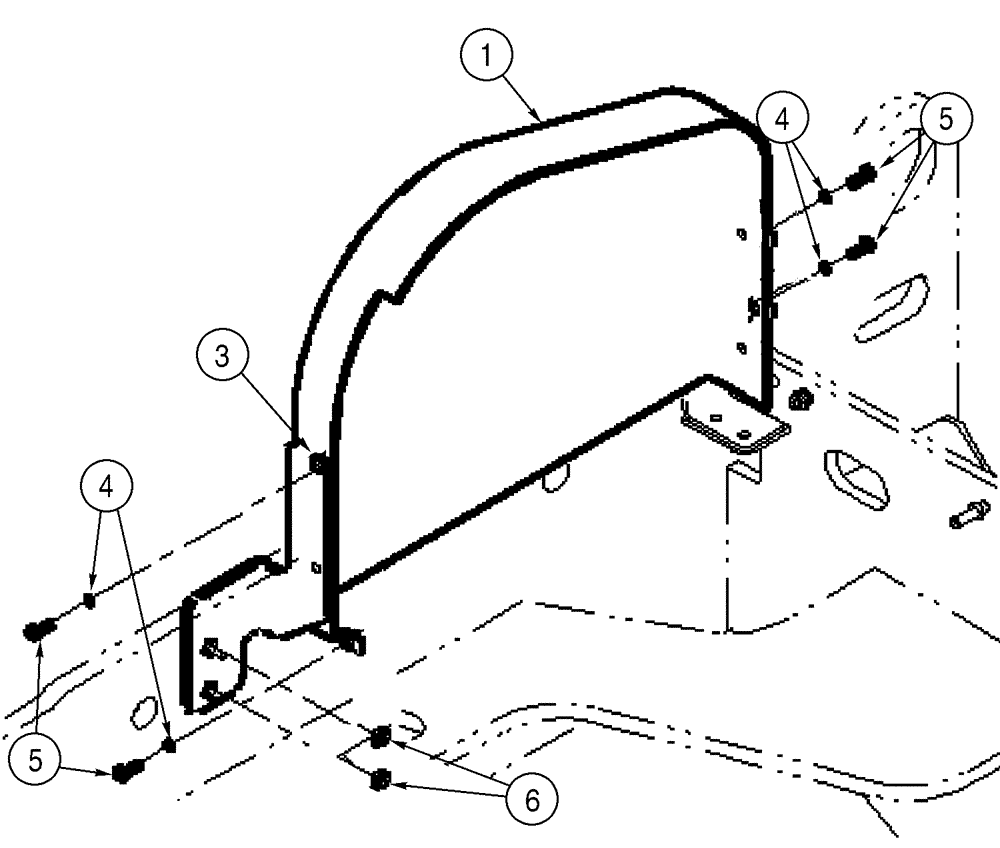 Схема запчастей Case 521D - (02-04) - COVERS - DRIVE BELT (02) - ENGINE