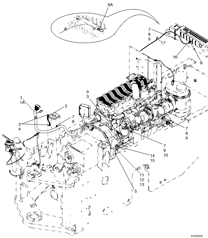 Схема запчастей Case 921E - (04-06) - HARNESS, ENGINE (04) - ELECTRICAL SYSTEMS