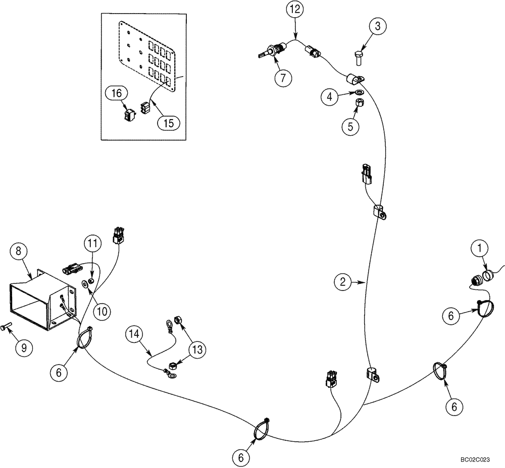 Схема запчастей Case 821C - (04-22) - MOUNTING - BACKUP ALARM (Dec 18 2009 9:45AM) (04) - ELECTRICAL SYSTEMS