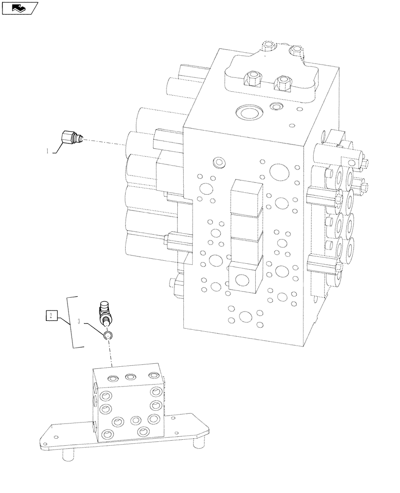 Схема запчастей Case CX235C SR - (35.350.05) - HYDRAULIC SYSTEM - PLUG (35) - HYDRAULIC SYSTEMS