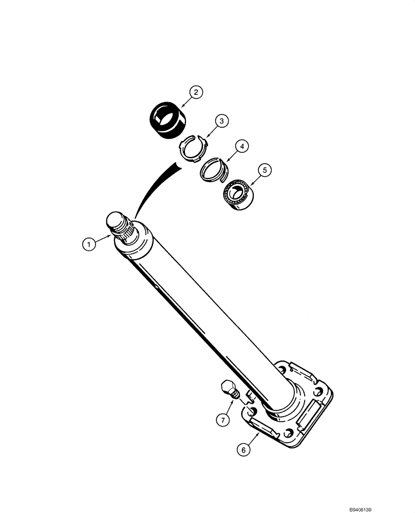 Схема запчастей Case 588G - (05-04) - STEERING COLUMN (05) - STEERING