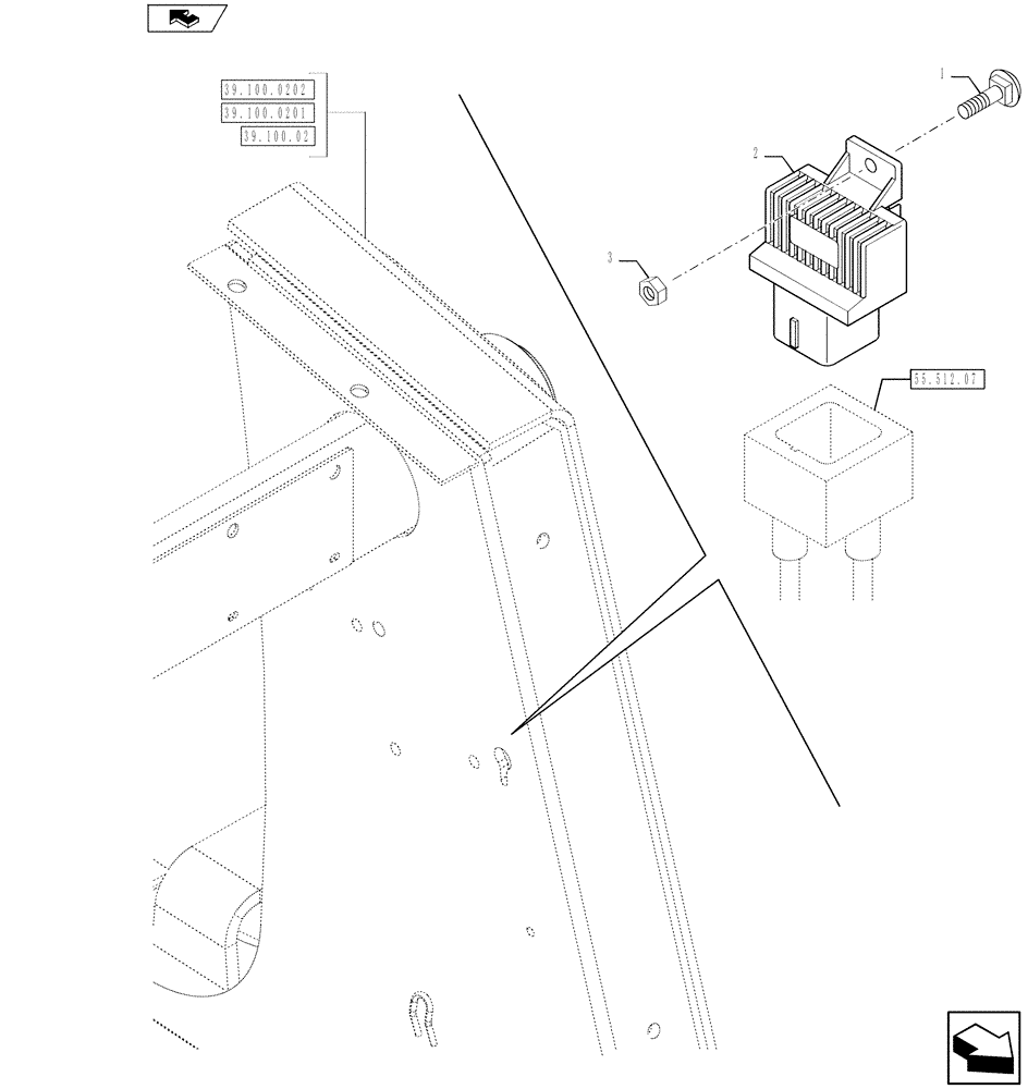 Схема запчастей Case 580SN WT - (55.512.08) - ELECTRICAL - GCU (55) - ELECTRICAL SYSTEMS