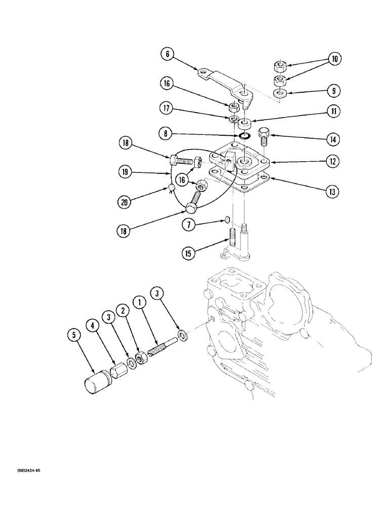 Схема запчастей Case 1825 - (3-12) - SPEED CONTROL ASSEMBLY, DIESEL MODELS (03) - FUEL SYSTEM