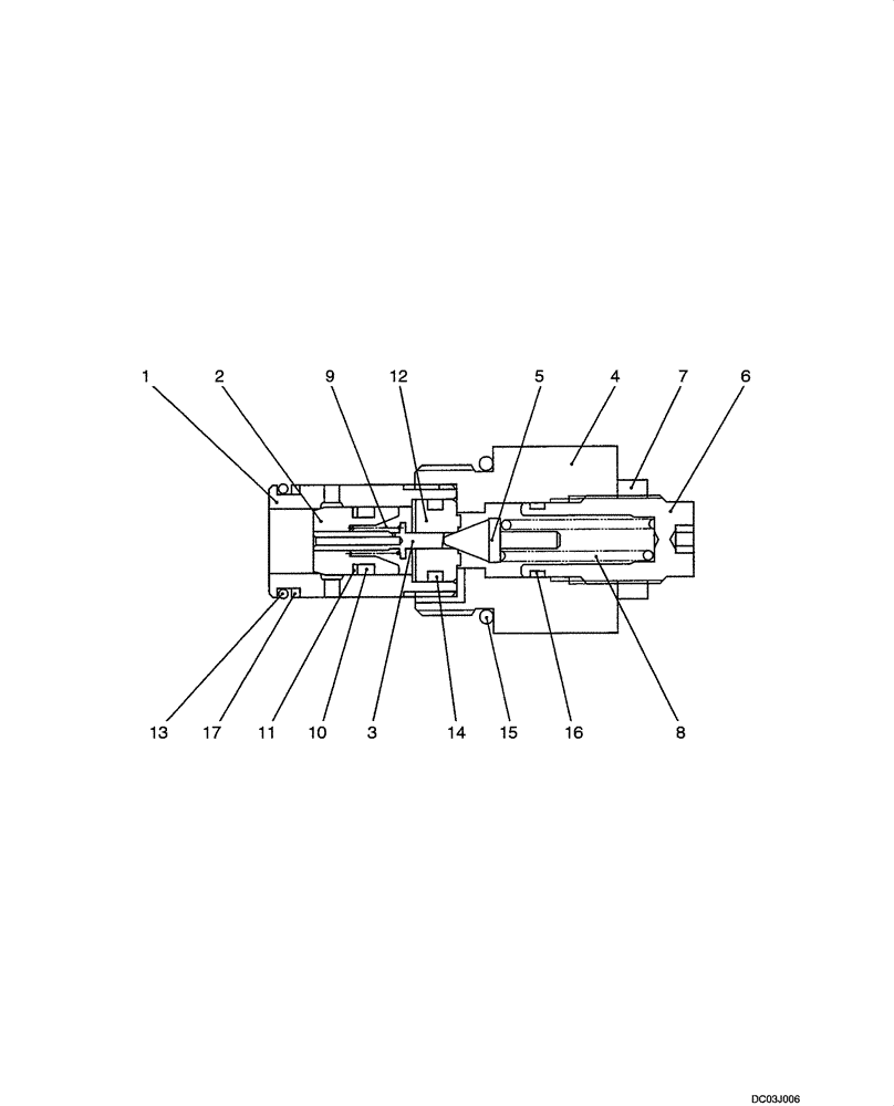 Схема запчастей Case CX47 - (08-47[00]) - VALVE ASSY - PRESSURE RELIEF (PH22V00008F1) (08) - HYDRAULICS