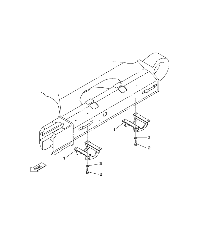 Схема запчастей Case CX470C - (05-011-00[01]) - GUIDE, CHAIN (04) - UNDERCARRIAGE