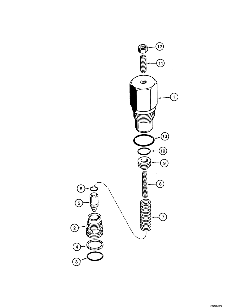 Схема запчастей Case 590SM - (08-34) - VALVE ASSY - RELIEF, CIRCUIT (08) - HYDRAULICS