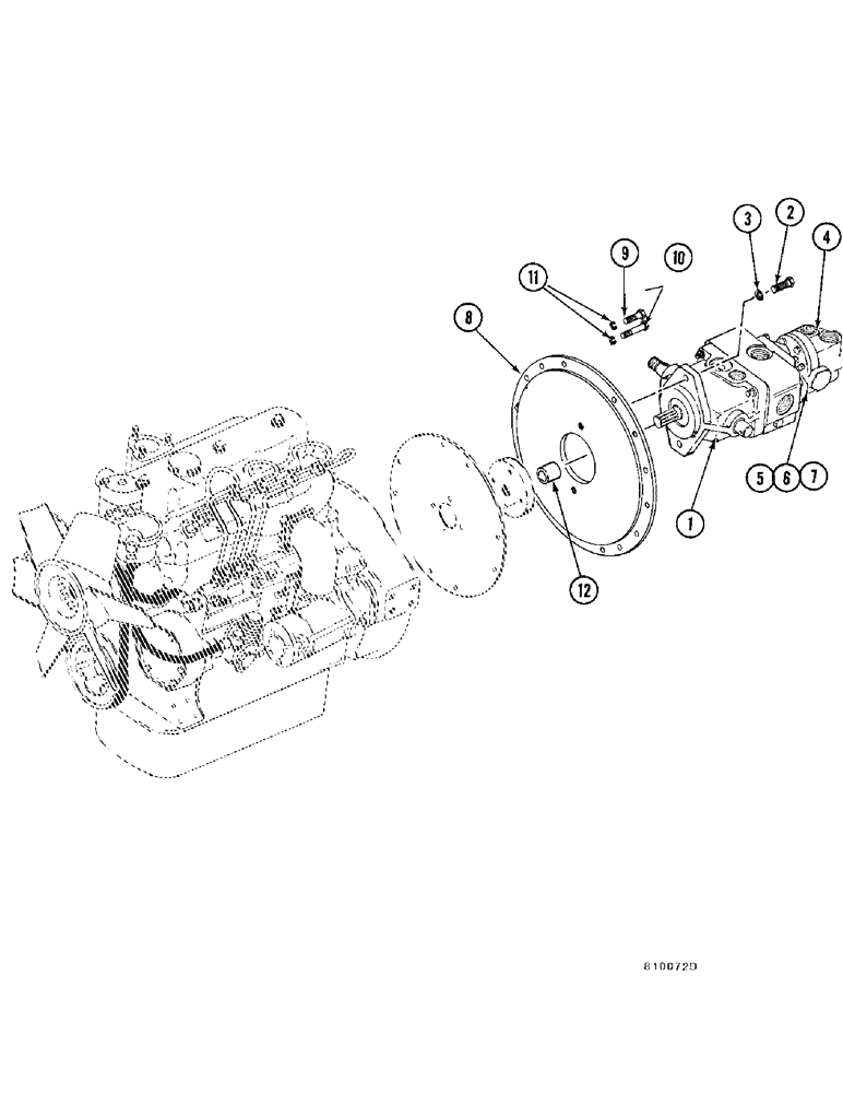 Схема запчастей Case FH4 - (1-15A) - HYDRAULIC PUMP INSTALLATION - 2.1 LITRE DIESEL ENGINE (35) - HYDRAULIC SYSTEMS