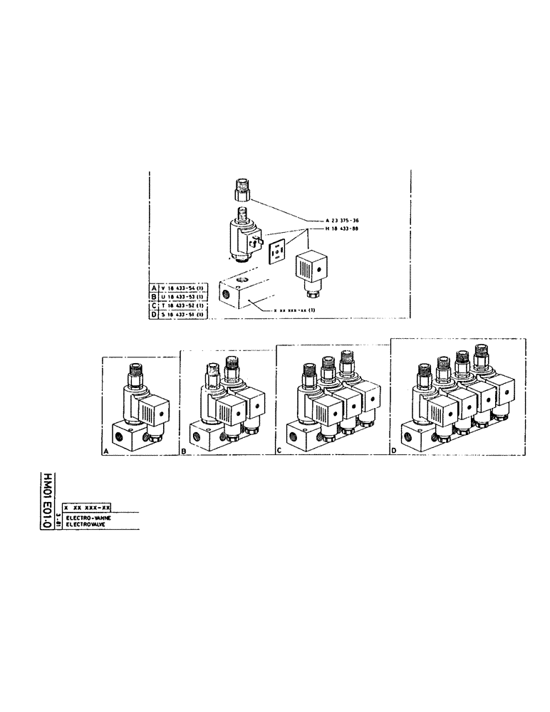 Схема запчастей Case 160CL - (189) - ELECTROVALVE (07) - HYDRAULIC SYSTEM