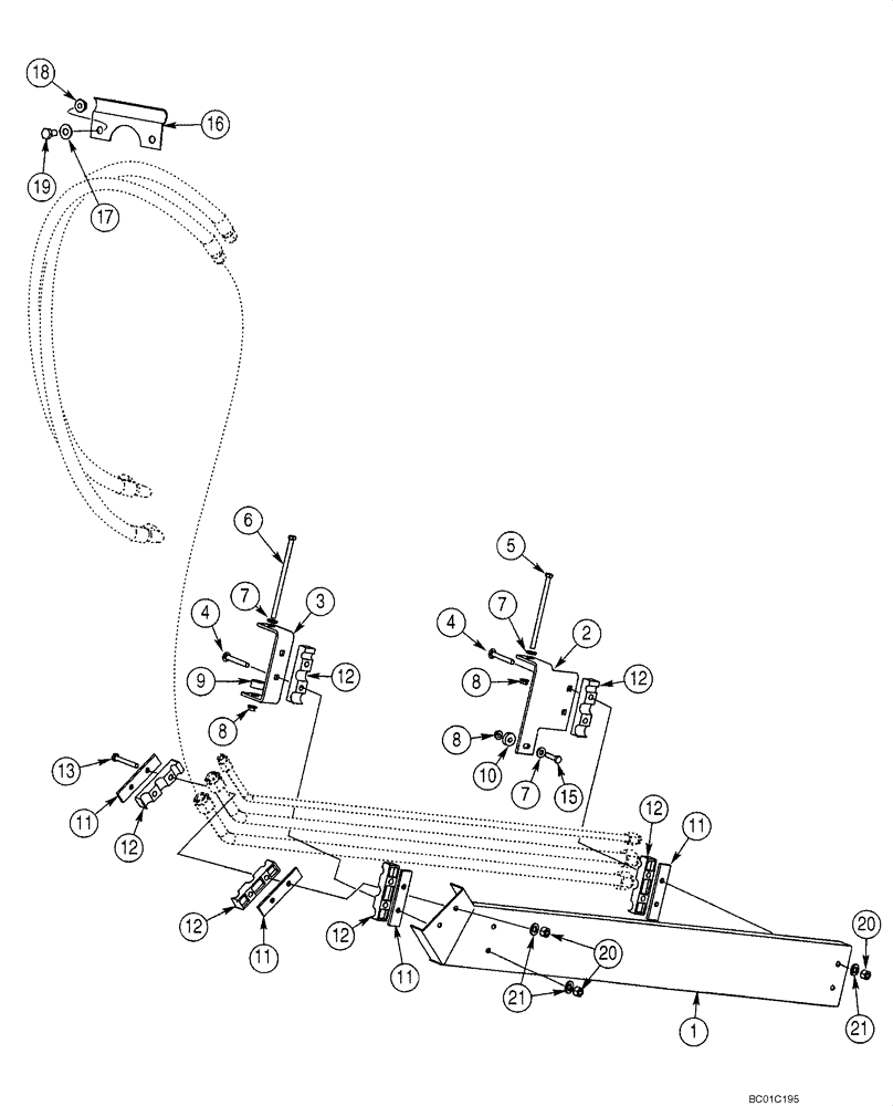 Схема запчастей Case 40XT - (08-24) - HYDRAULICS, ATTACHMENT - HIGH FLOW, GEAR (08) - HYDRAULICS