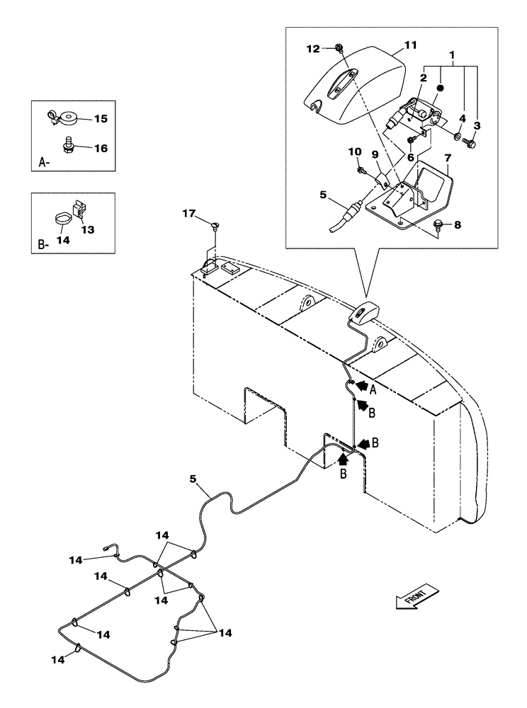 Схема запчастей Case CX350C - (04-014[00]) - ELECTRICAL CIRCUIT (04) - ELECTRICAL SYSTEMS