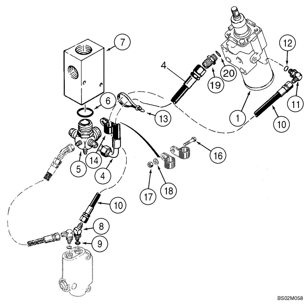 Схема запчастей Case 821C - (05-05) - HYDRAULICS - STEERING (Jun 20 2008 12:15PM) (05) - STEERING