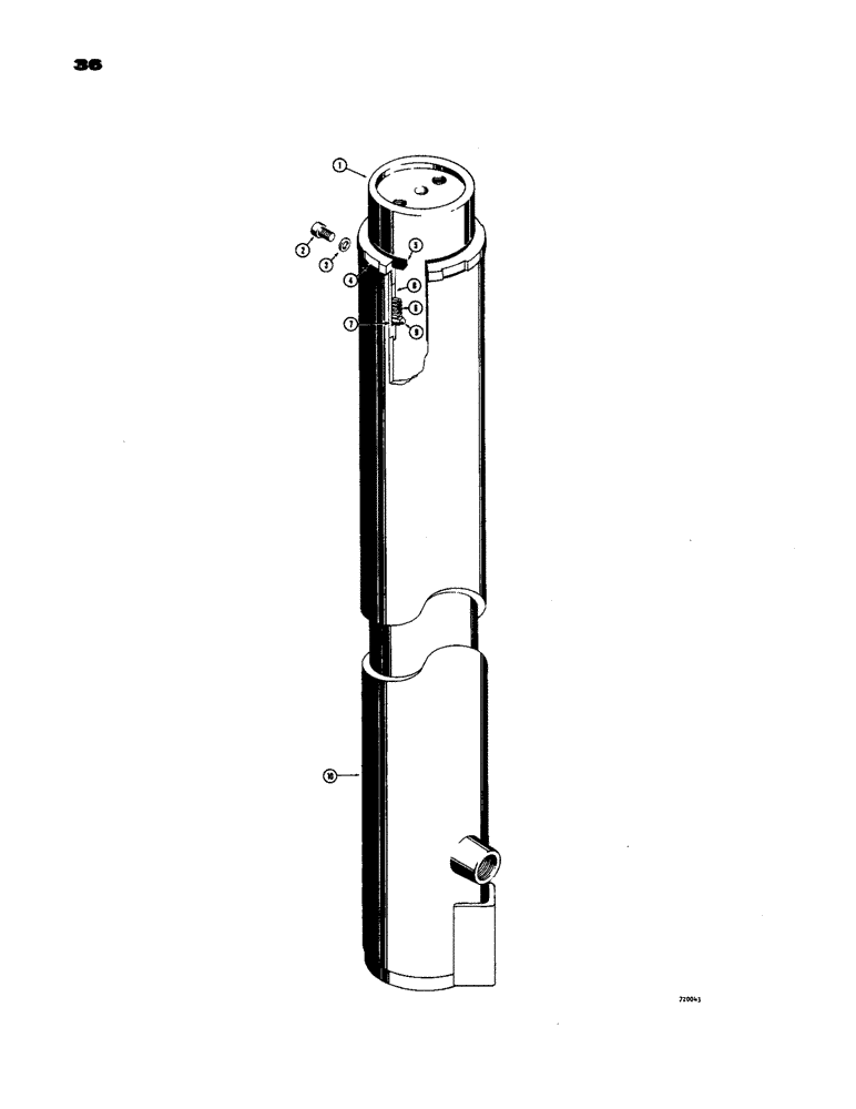 Схема запчастей Case 586 - (36) - D55399 AND D55419 LIFT CYLINDERS (35) - HYDRAULIC SYSTEMS