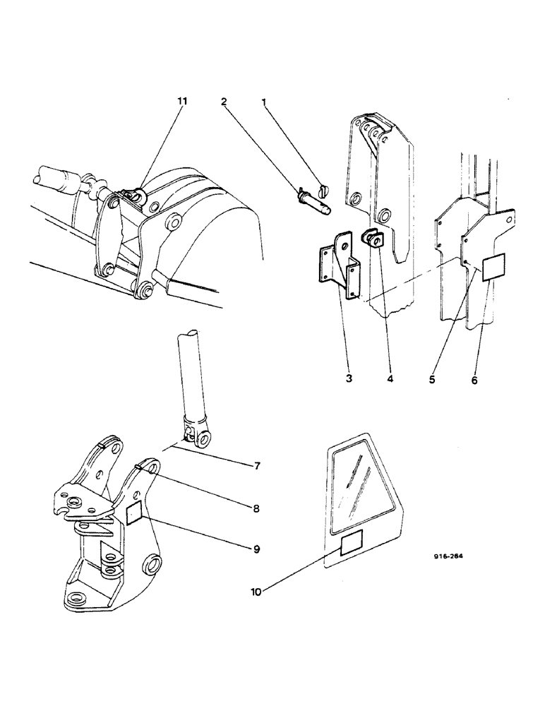 Схема запчастей Case 580F - (08) - BOOM ANGLE INDICATOR - EXTENDAHOE LOCK - LIFT HOOK 