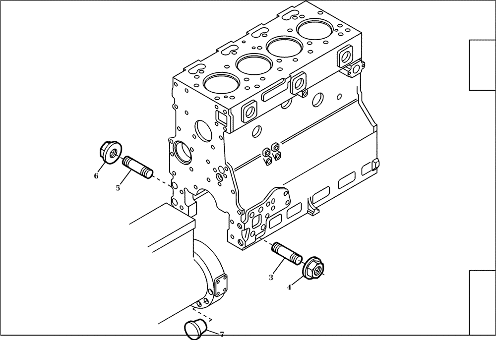 Схема запчастей Case 321D - (95.046[001]) - ENGINE PARTS (S/N 591052-UP) No Description