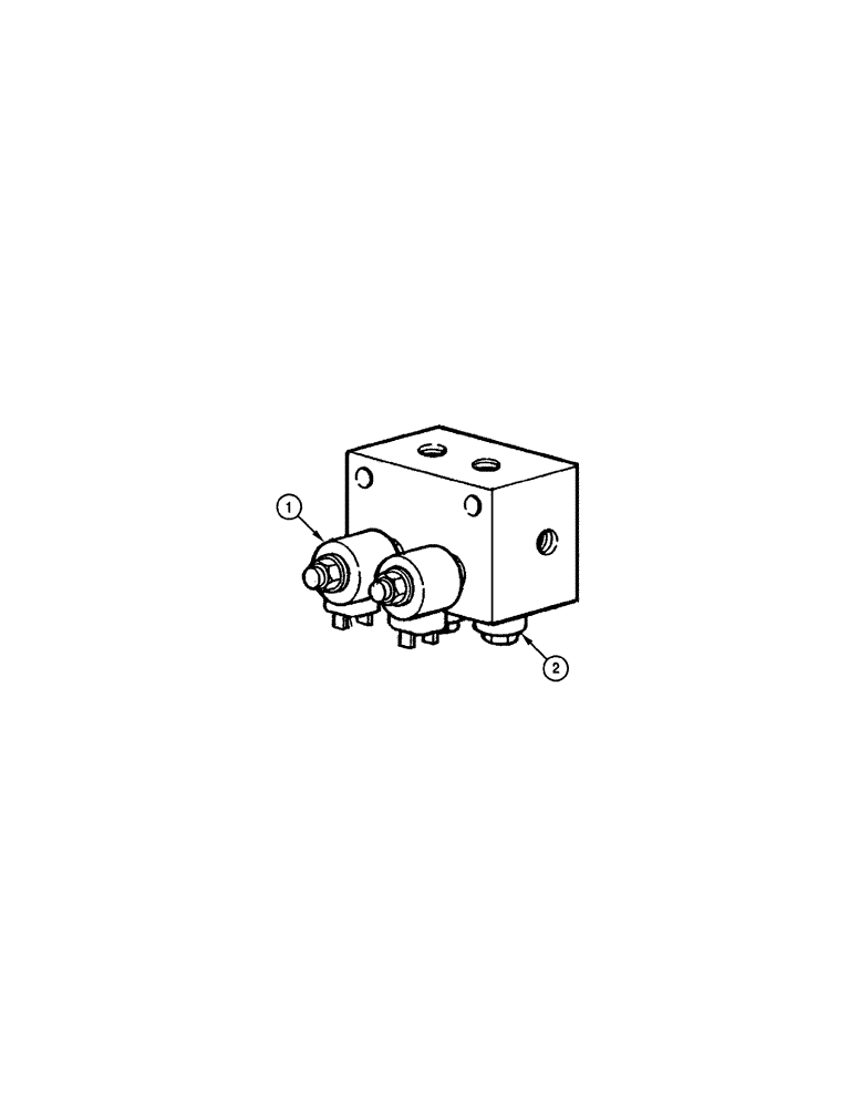 Схема запчастей Case 885 - (08-036[01]) - BLADE HYDRAULIC CIRCUIT - FLOAT SOLENOID VALVE (08) - HYDRAULICS