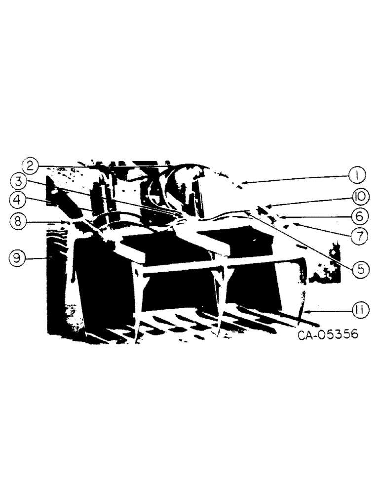 Схема запчастей Case 4150 - (17-04) - MOUNTED EQUIPMENT, GRAPPLE FORK Mounted Equipment