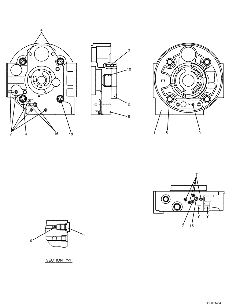 Схема запчастей Case CX50B - (07-031) - COVER ASSY (PH10V01007F1) ELECTRICAL AND HYDRAULIC COMPONENTS