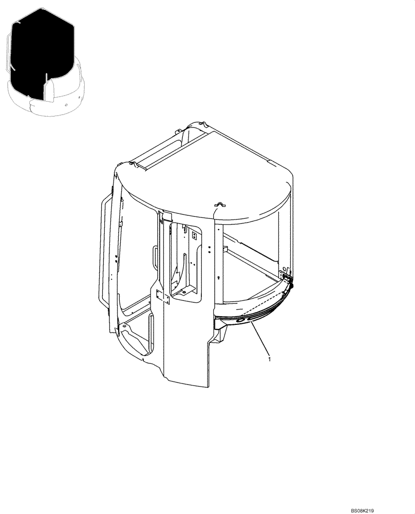 Схема запчастей Case CX50B - (05-009) - CAB INSTALLATION (COOLER) (PW02C00037F1) OPTIONAL PARTS