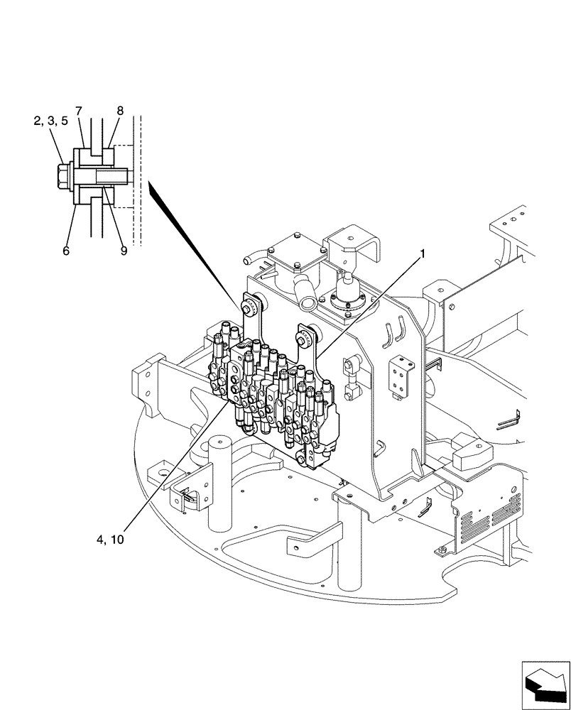 Схема запчастей Case CX31B - (01-028[01]) - VALVE INSTAL (35) - HYDRAULIC SYSTEMS