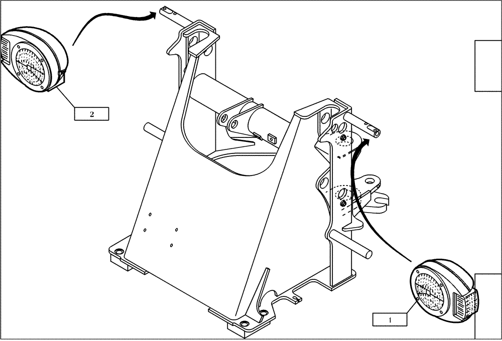 Схема запчастей Case 221D - (32.200[001]) - ILLUMINATION FRONT (S/N 581101-UP) (55) - ELECTRICAL SYSTEMS