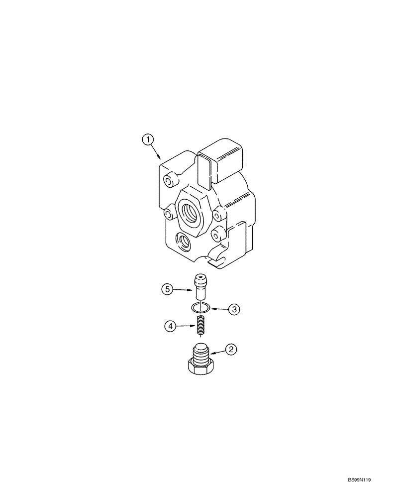 Схема запчастей Case 1150H_IND - (08-26) - SECTION ASSEMBLY - OUTLET (08) - HYDRAULICS