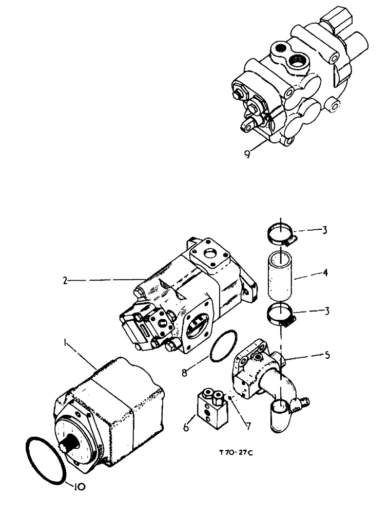 Схема запчастей Case 500 - (07-002) - TRANSMISSION No Description