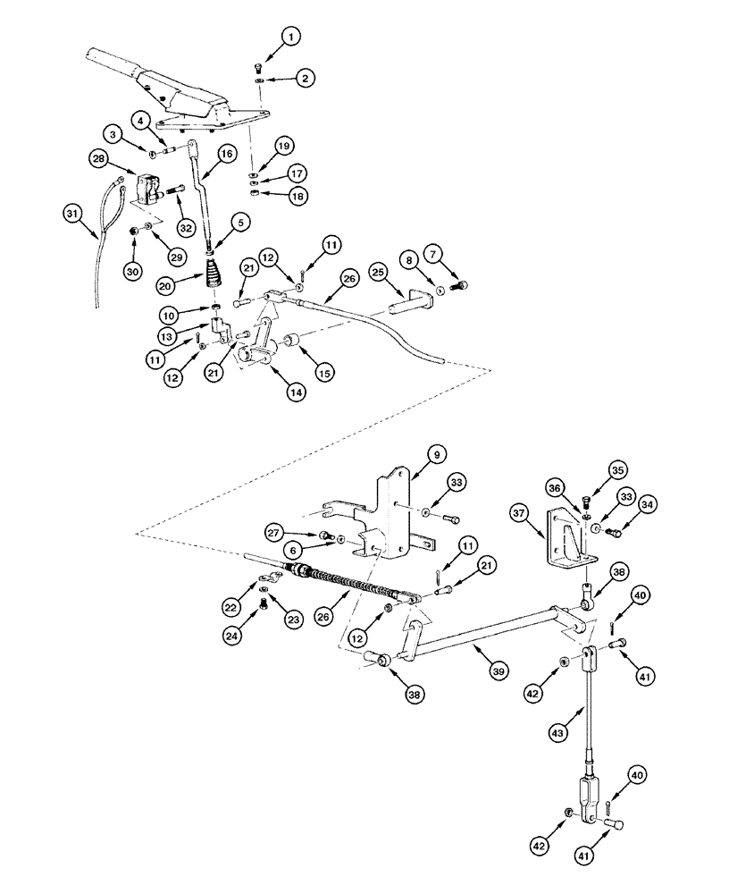 Схема запчастей Case 865 DHP - (7-002) - PARKING BRAKE ASSEMBLY (07) - BRAKES