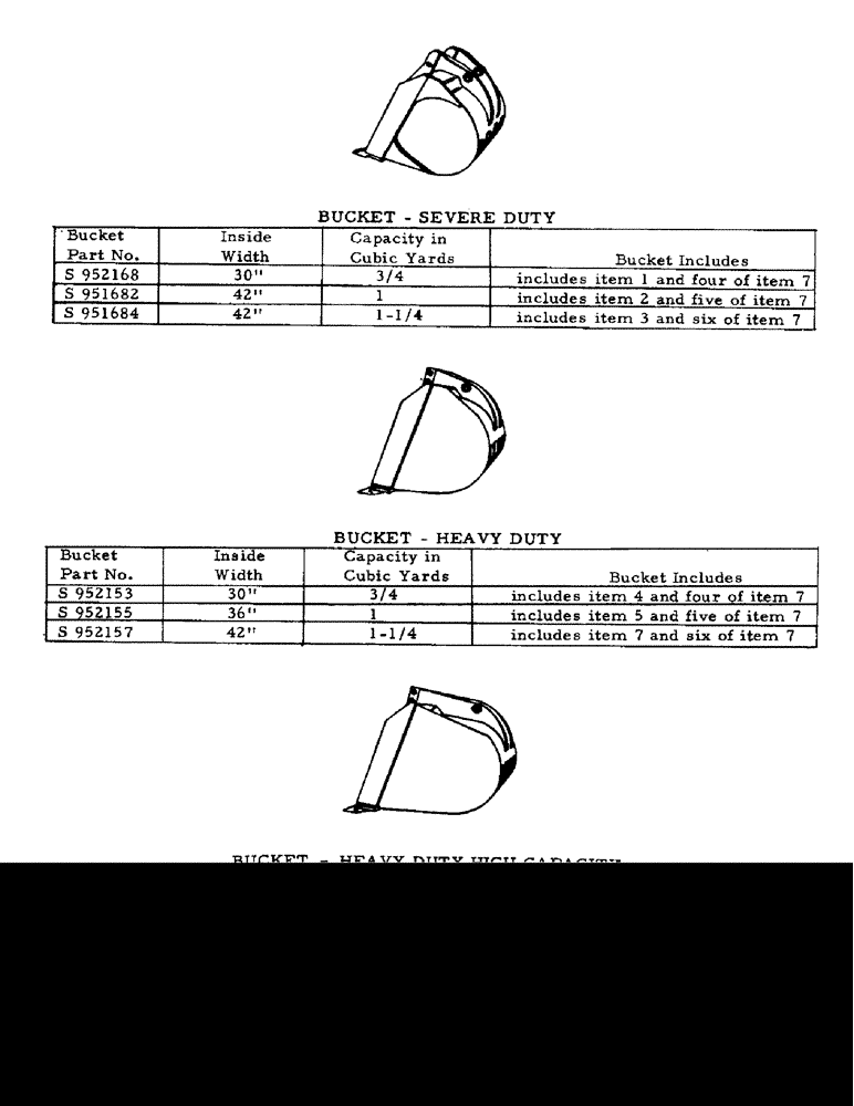 Схема запчастей Case 50 - (F01) - BACHOE BUCKETS, SEVERE DUTY, HEAVY DUTY AND HEAVY DUTY HIGH (84) - BOOMS, DIPPERS & BUCKETS