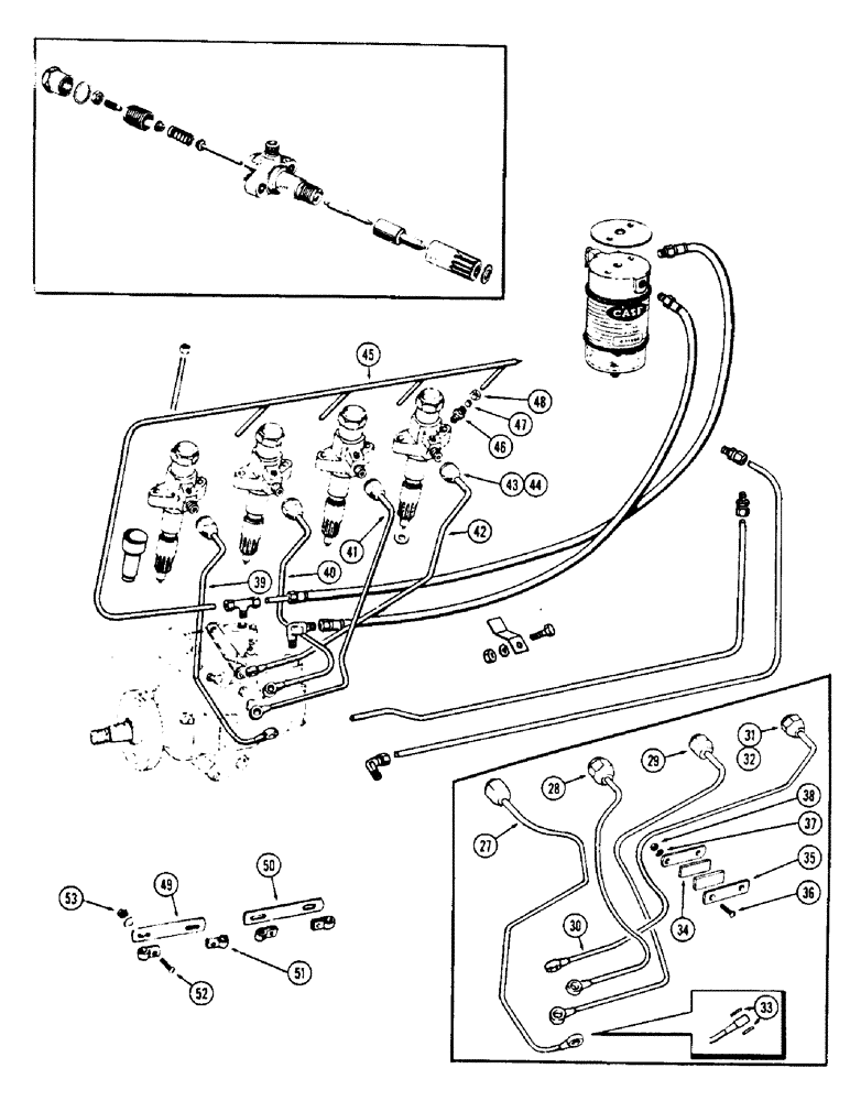 Схема запчастей Case W5A - (012) - FUEL INJECTION SYSTEM, (188) DIESEL ENGINE (03) - FUEL SYSTEM