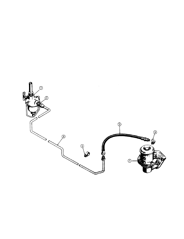 Схема запчастей Case 310G - (044) - FUEL LINES, FUEL PUMP AND STRAINER - GAS (02) - FUEL SYSTEM