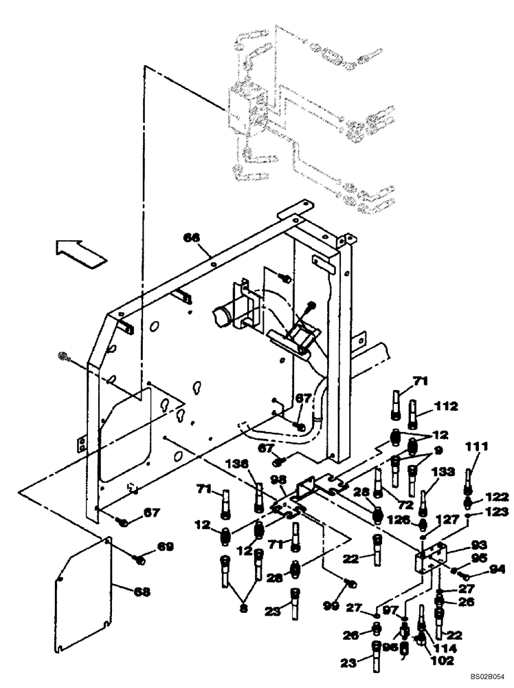 Схема запчастей Case CX130 - (08-039) - HYDRAULICS - PILOT (08) - HYDRAULICS