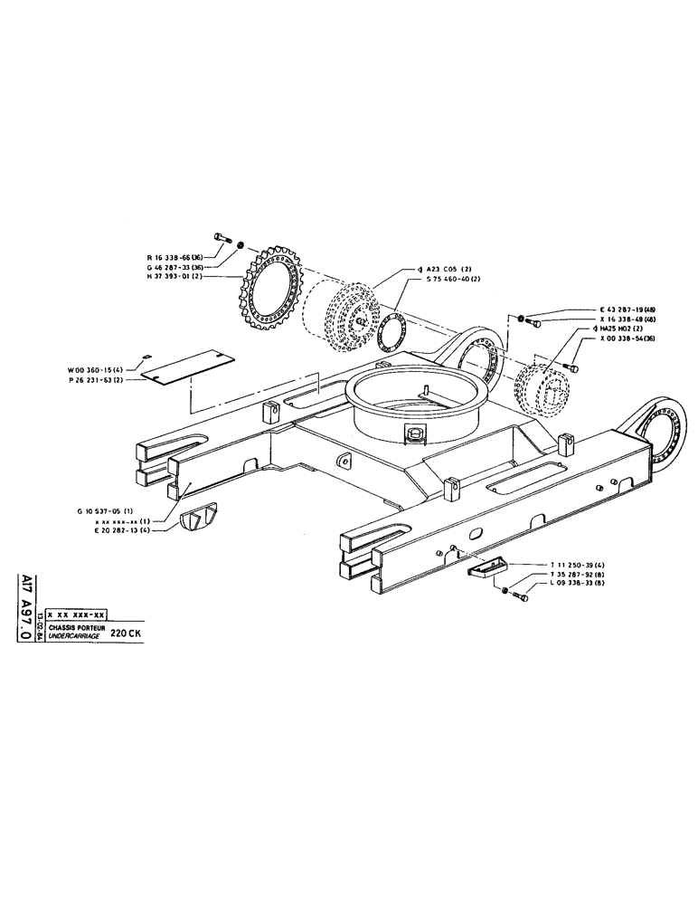 Схема запчастей Case 160CKS - (031) - UNDERCARRIAGE (04) - UNDERCARRIAGE