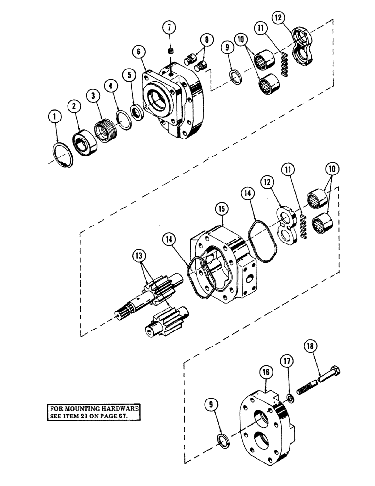 Схема запчастей Case 40 - (216) - TRACK DRIVE MOTOR, (SINGLE SPEED) (35) - HYDRAULIC SYSTEMS