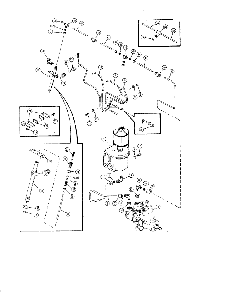 Схема запчастей Case 450 - (042) - FUEL INJECTION SYSTEM, (188) DIESEL ENGINE, 1ST USED ENG. SER. NO. 2627377 (02) - FUEL SYSTEM