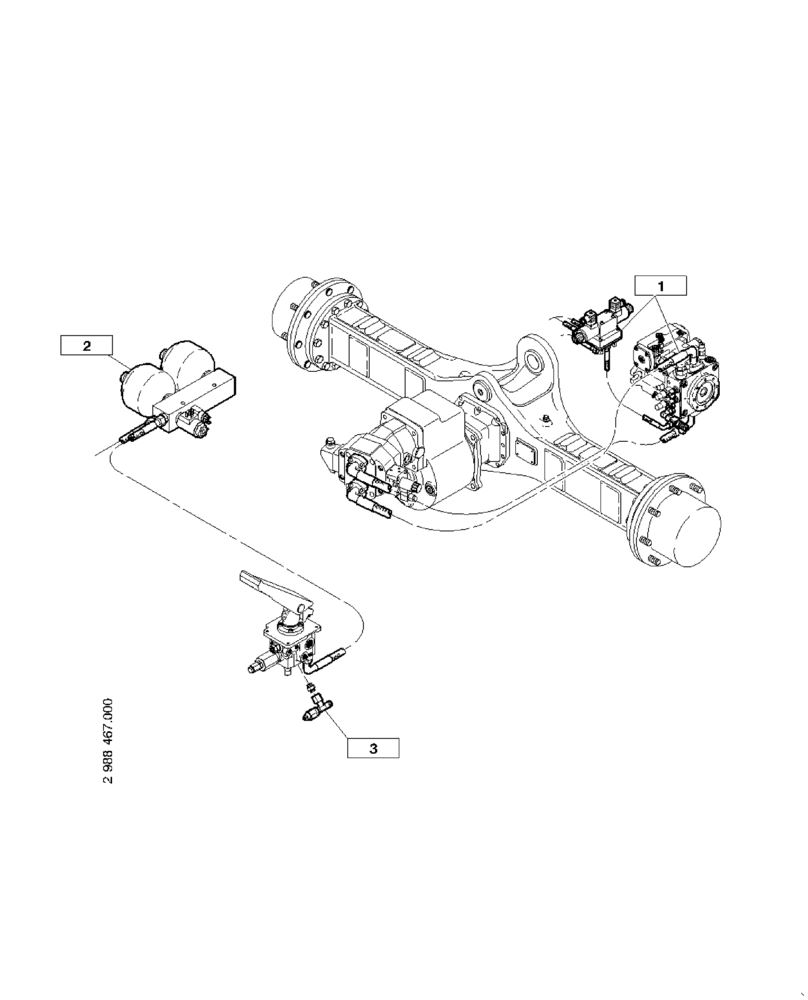 Схема запчастей Case 221E - (20.005[2991328000]) - HYDRAULIC SYSTEM AXLES HIGH SPEED SSD 35 KM/H (35) - HYDRAULIC SYSTEMS