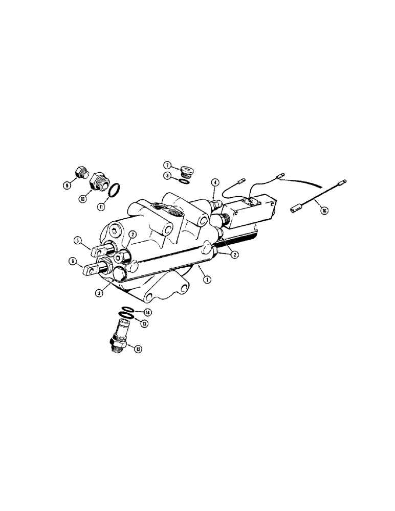 Схема запчастей Case 680CK - (212) - L52724 LOADER CONTROL VALVE - 2 SPOOL (35) - HYDRAULIC SYSTEMS