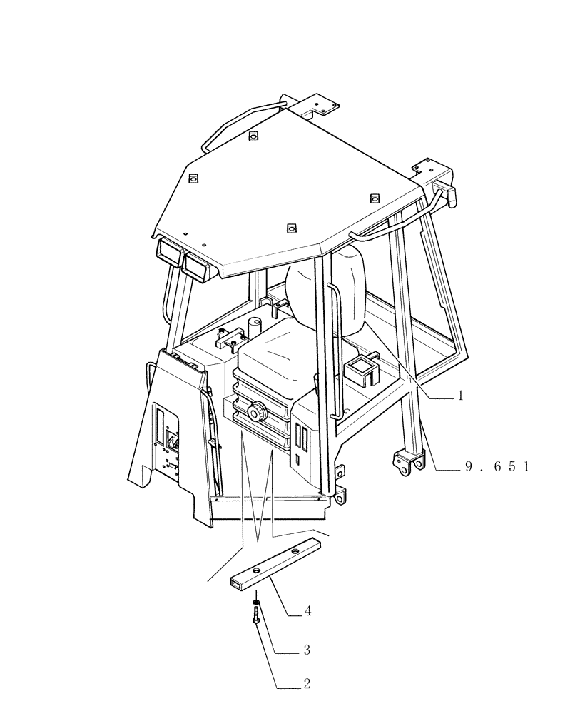 Схема запчастей Case 1850K - (9.670[01]) - HEATED SEAT AT MECHANICAL SOSPENSION KAB 835 - COMPONENTS - OPTIONAL CODE 784337011 (19) - OPTIONS