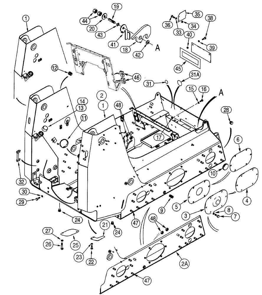 Схема запчастей Case 75XT - (09-09) - CHASSIS (09) - CHASSIS