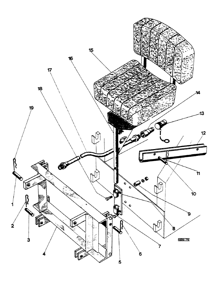 Схема запчастей Case 1529 - (272) - PARTS FOR INSTALLATION OF D-100 - D-130 BACKHOES (89) - TOOLS