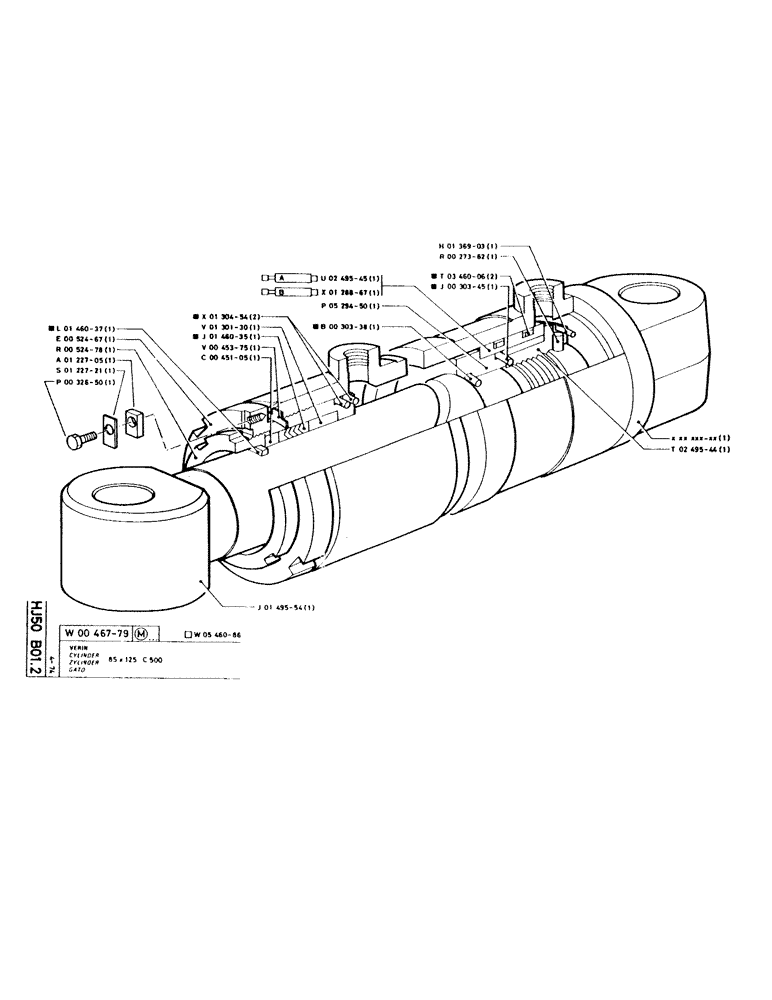 Схема запчастей Case GCK120 - (081) - CYLINDER 