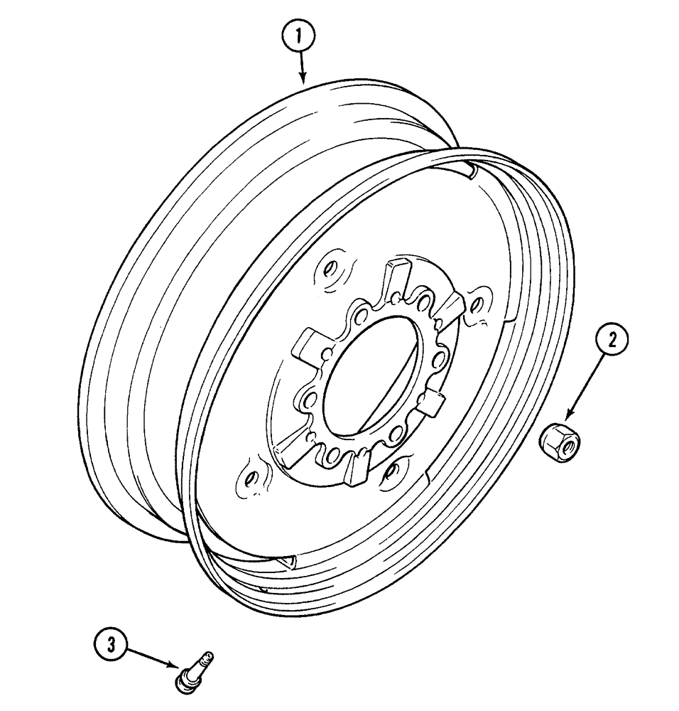 Схема запчастей Case 380B - (5-28) - FRONT WHEELS (05) - STEERING