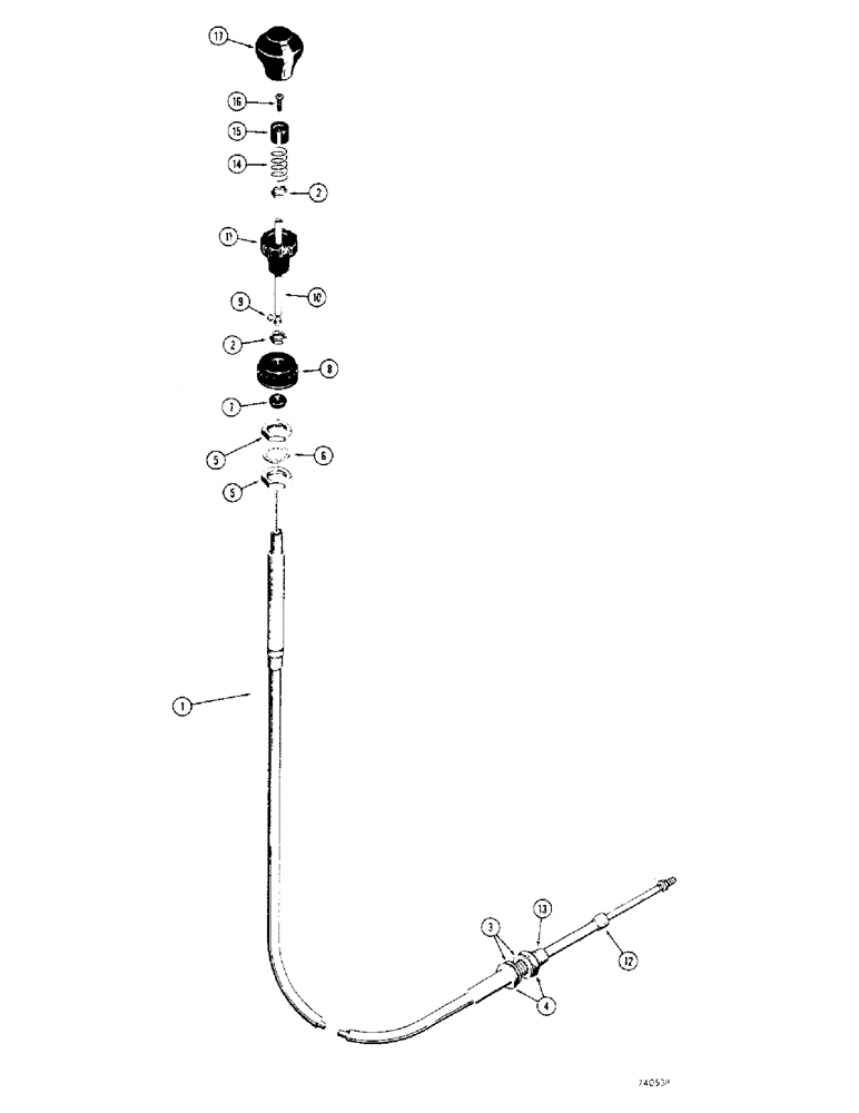 Схема запчастей Case 475 - (114) - R24416 AND R24417 PUMP CONTROL CABLES (29) - HYDROSTATIC DRIVE
