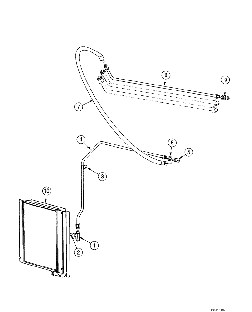 Схема запчастей Case 40XT - (08-23) - HYDRAULICS, ATTACHMENT - HIGH FLOW, GEAR (08) - HYDRAULICS