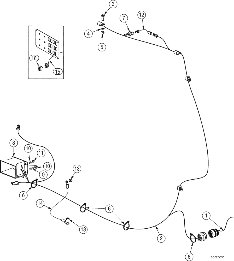 Схема запчастей Case 921C - (04-22) - MOUNTING - BACKUP ALARM (Nov 30 2009 2:42PM) (04) - ELECTRICAL SYSTEMS