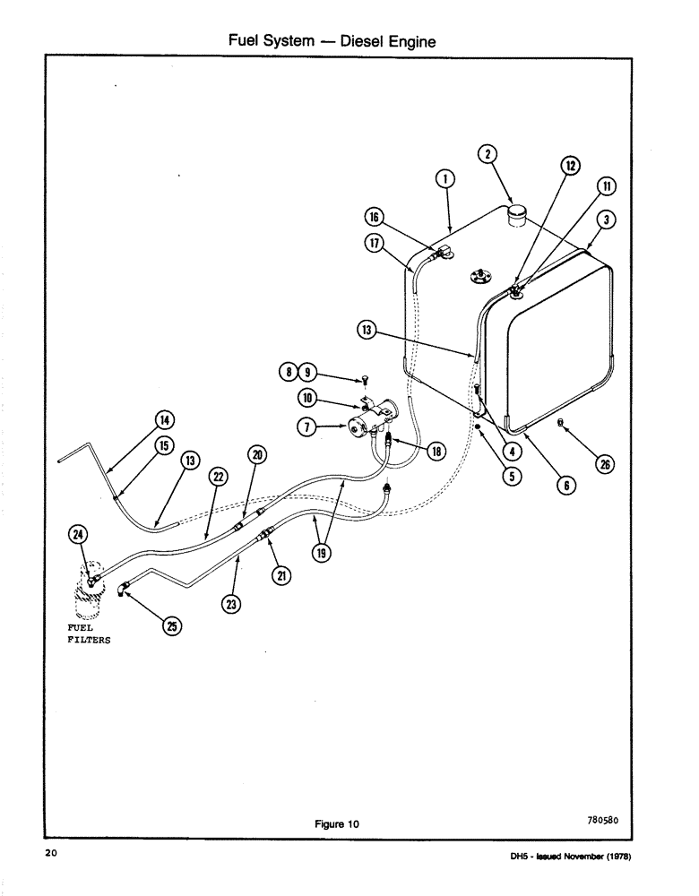 Схема запчастей Case DH5 - (020) - FUEL SYSTEM - DIESEL ENGINE (10) - ENGINE